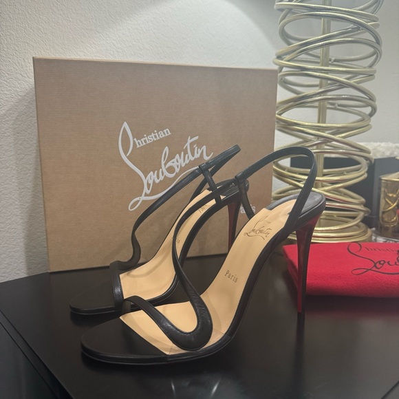 Christian Louboutin Shoes - Christian Louboutin Rosalie 100 Sandal Black 41